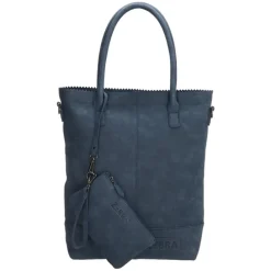 Zebra Trends Kartel Met Rits Shopper jeansblauw