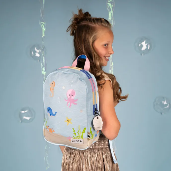 Zebra Trends Kids Backpack lightblue
